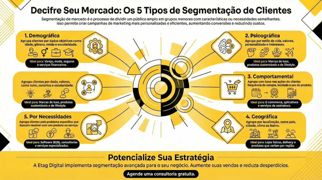 Os 5 Tipos de Segmentação de Mercado 