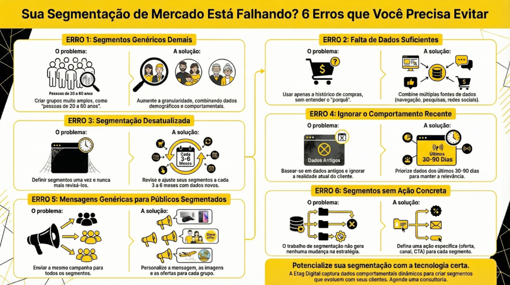 6 Erros Comuns em Segmentação e Como Evitá-los